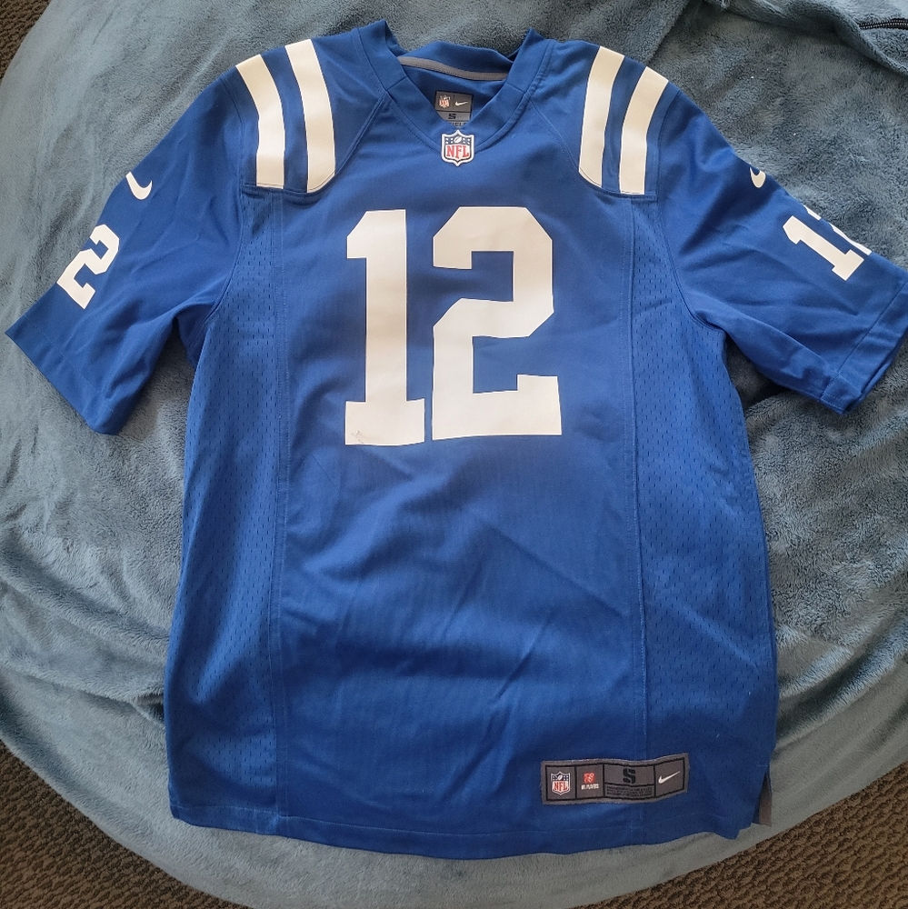Nike Luck #12 Blue NFL Jersey Mens Adult Small